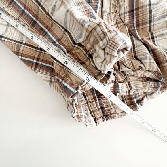 Levi's Mens Cargo Shorts Multiple Pockets Cotton Plaid Brown Size 32 - Picture 7 of 9